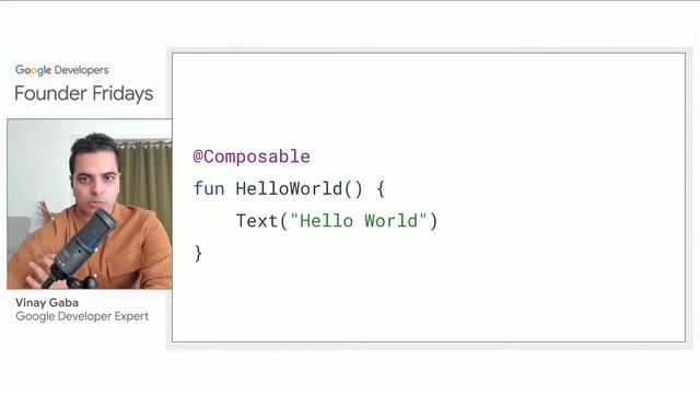 Jetpack Compose: A declarative future for building Android apps | Founder Fridays - November 2022 смотреть онлайн