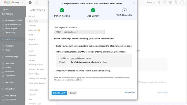 Custom Domain Mapping Zoho Books смотреть онлайн