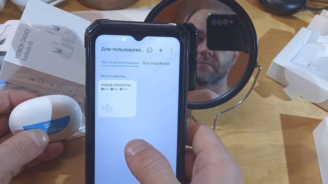 Распаковка Honor Choice EarBuds X5 White (LCTWS005) - (1550р!!) Программа управления на смартфоне!