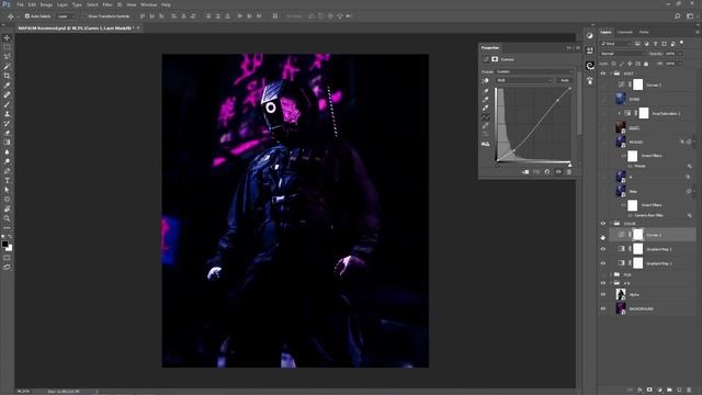 Cyberpunk Blending Tutorial PHOTOSHOP (zroform) Photo manipulation смотреть онлайн