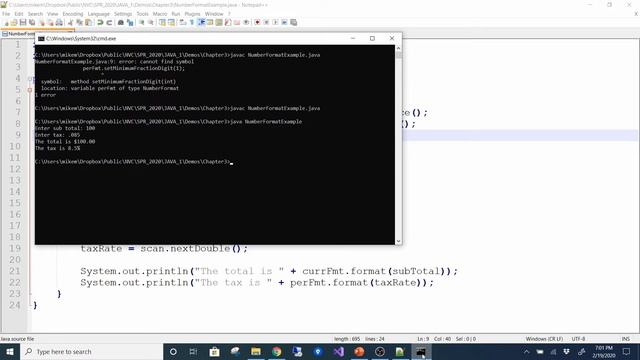 Java 1, Spring 2020 - Chapter 3 Part 3 смотреть онлайн