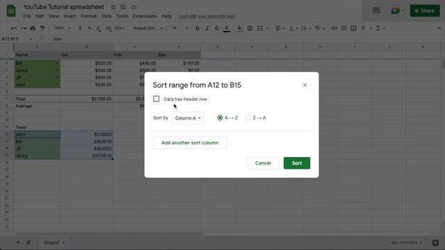 How To Sort By Date In Google Sheets смотреть онлайн