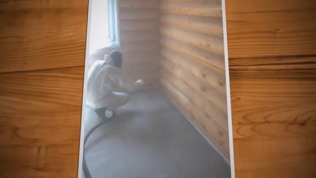 Шлифовка дома из оцилиндровки при помощи пескоструйной обработки . смотреть онлайн