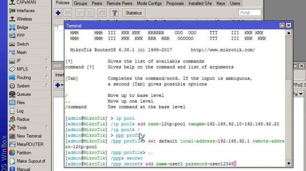 MikroTik L2TP/IPSec PSK