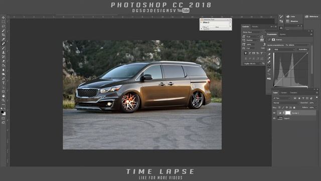 KIA SEDONA 2015 VIRTUAL TUNING PHOTOSHOP CC 2018 смотреть онлайн