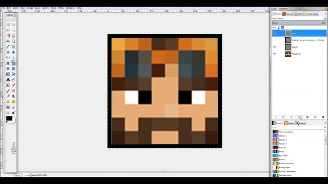 Tutorial: Easy minecraft cartoon icons (GIMP) (100% FREE) смотреть онлайн