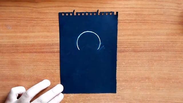 Black and white moon drawin | How to draw the moon | Black paper drawing смотреть онлайн