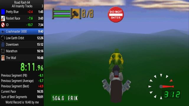 Road Rash 64 All Insanity Levels in 16:17 (Former World Record) смотреть онлайн