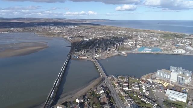 Montrose, Scotland, Aerial view смотреть онлайн