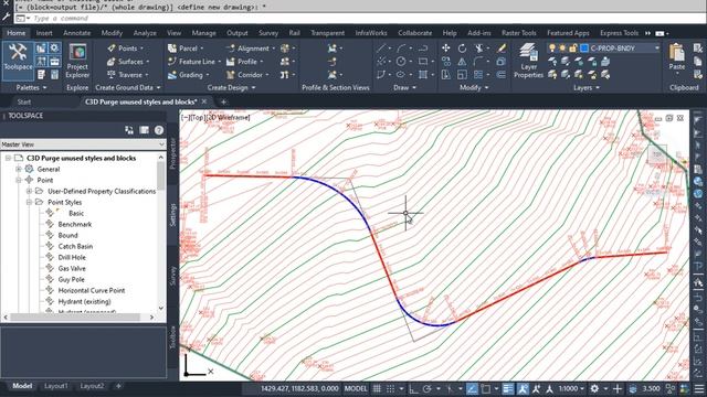 CIVIL 3D Purge Unused Styles, Blocks, Layers and save as a New Final File смотреть онлайн