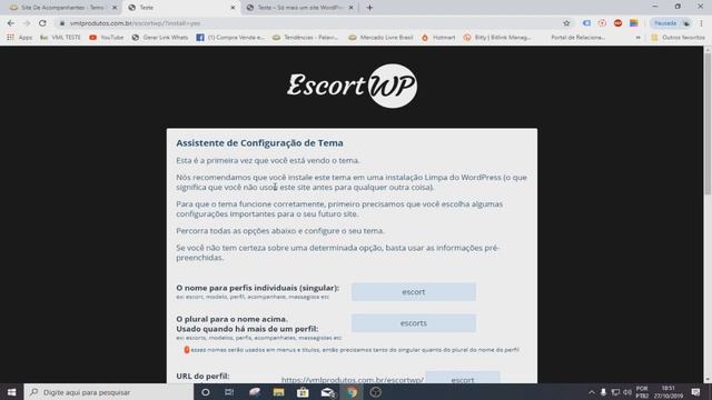 Como Instalar Tema EscortWP Site Adulto WordPress 2019 смотреть онлайн
