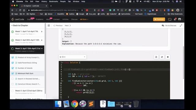 LeetCode 30-Day Challenge Day #18 - Minimum Path Sum смотреть онлайн