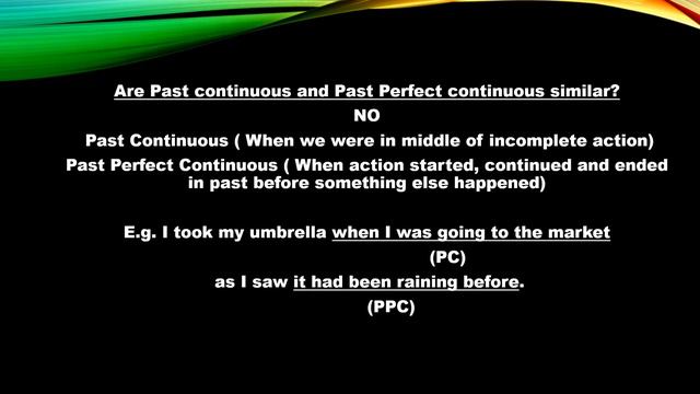 Past Perfect Continuous Tense смотреть онлайн