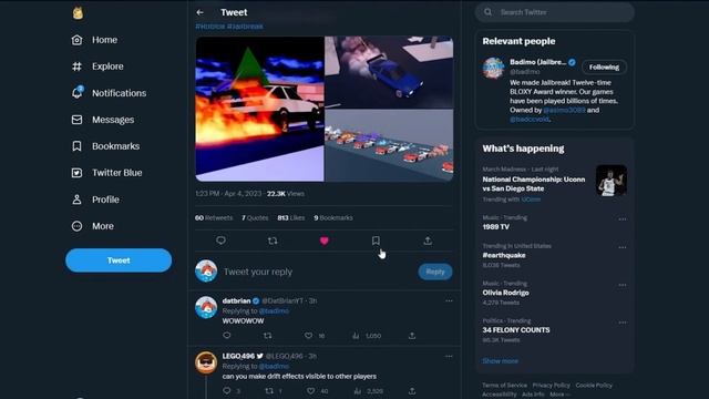 ДРИФТ в СТИЛЕ! Jailbreak Новая функция FIRE! (Roblox Jailbreak) смотреть онлайн