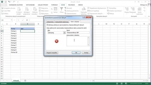 Excel Triki #8 Jak sprawdzić ilość znaków wpisywanych do komórki (na przyładzie numeru NIP) смотреть онлайн