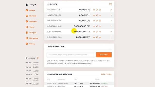 Вывод средств из Финико (Finiko) - Кошелек ФНК на Vexel и вывод на карту смотреть онлайн