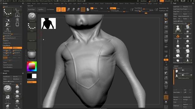 Intro to ZBrush 015 - Brush Strokes! Drag Dot, Freehand, DragRect, LazyMouse, Replay Last, and more смотреть онлайн