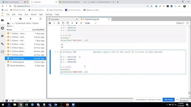 20. Python in Tamil - Bitwise Operators смотреть онлайн
