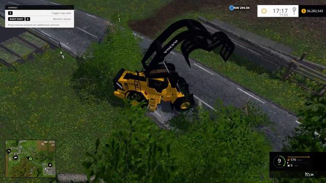 FS 15 Mod Review: Volvo L180HL || Forestry Tractor смотреть онлайн