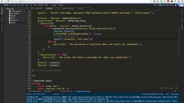 PHP Authentication смотреть онлайн