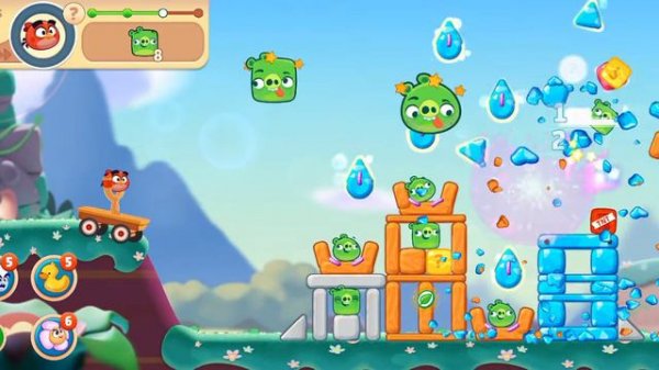 Angry birds journey Ancient ruins no boost level 90