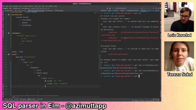 SQL parser in Elm with Tereza Sokol [EN] смотреть онлайн