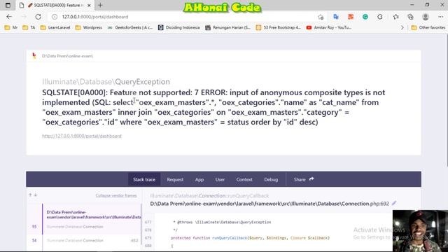 SQLSTATE[0A000]:Feature not supported:7 ERROR: input of anonymous composite types is not implemente смотреть онлайн