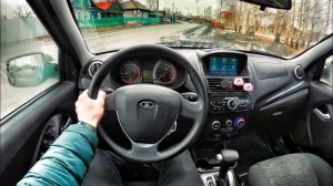 2013 LADA Kalina 1.6 AT - POV TEST DRIVE