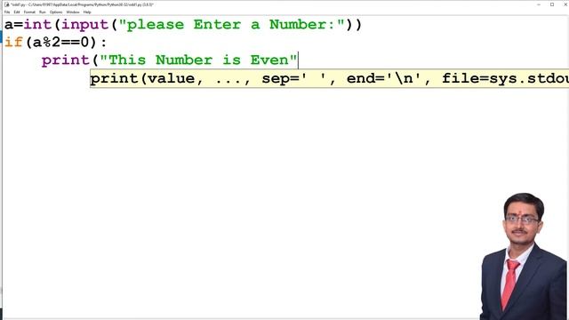 Python Program to Check Number is Even or Odd | Zero to Hero | Programming For Beginners : Ajit смотреть онлайн