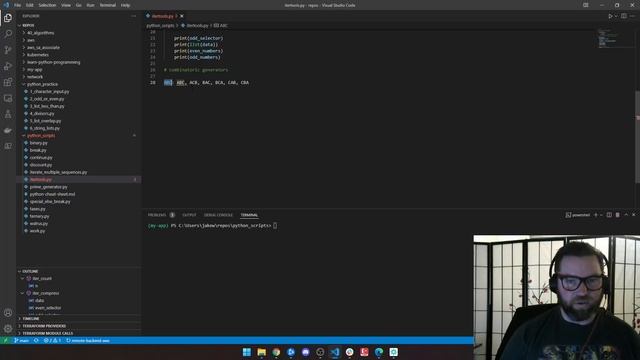 3.17 - Learn Python: Write a Script: Infinite Iterators, Shortest Sequence & Combinatoric Generator смотреть онлайн