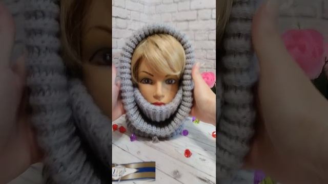 Обзор Снуд-воротник-капюшон ручной работы. смотреть онлайн