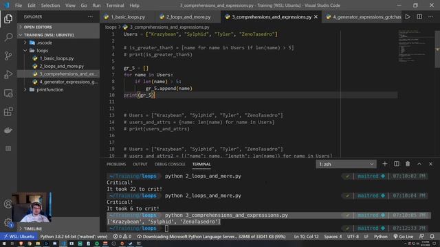 Level Up Python: For Loops and While Loops смотреть онлайн