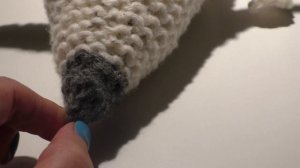 Большая белая крыса, мышь ,вязание спицами. 2020 год белой крысы.DIY.Dicke Maus.