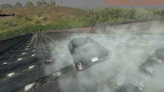 Beamng drive - Broken Open Bridge Crashes over Deep Höle #12 смотреть онлайн