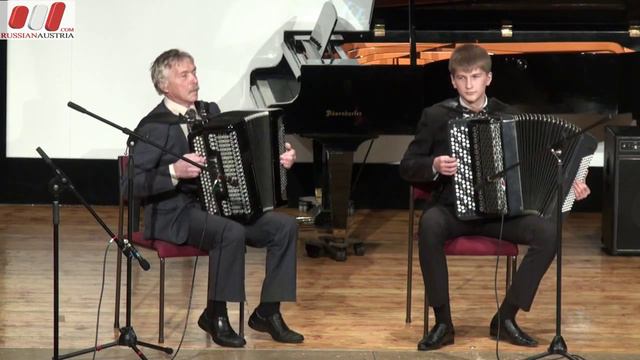Libertango. Aleksandr Jappinen and Aleksandr Kuznetsov (accordion). Russian-Vysotskoye смотреть онлайн