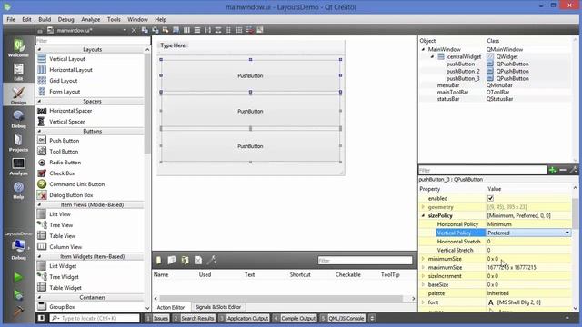 Qt Tutorials For Beginners - Layouts in QT (Horizontal, Vertical, Grid and Form) смотреть онлайн