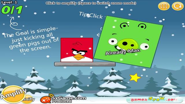 Angry Birds Pigs Out vs Kick Out Green Pigs - SAVE BIRD AND ROLLING TO TRIANGLE PIGS! смотреть онлайн
