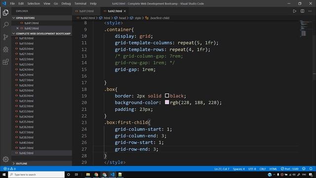 CSS Grid: Spanning Multiple Rows and Columns in Grid | Web Development Tutorials #42 смотреть онлайн