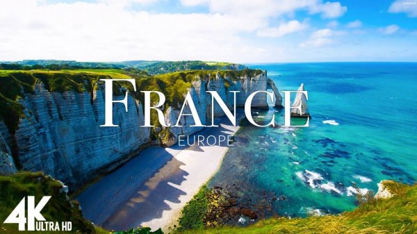 FLYING OVER FRANCE (4K UHD) - Relaxing Music Along With Beautiful Nature Videos - 4K Video UltraHD