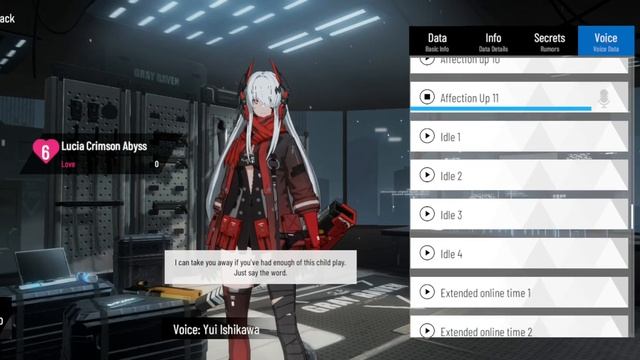 Lucia Crimson Abyss Voice Lines, Secrets,Info At Maxed Affection смотреть онлайн