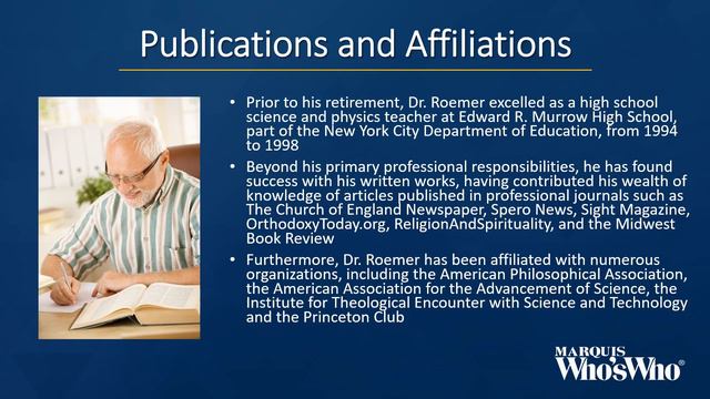 David Roemer Recognized for Contributions to Education and Theology смотреть онлайн
