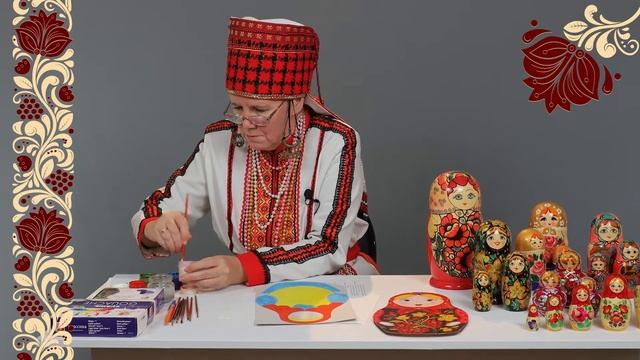 Роспись русской матрешки. смотреть онлайн