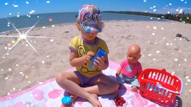 пикник у моря с беби берном////picnic by the sea with baby born смотреть онлайн