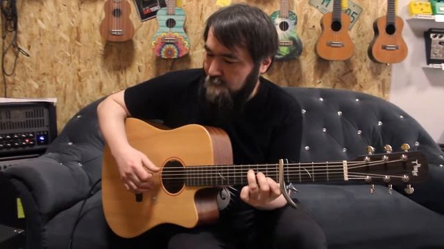 Обзор электроакустической гитары Tyma TD-5CE в комплекте с аксессуарами | SKIFMUSIC.RU смотреть онлайн