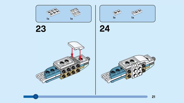 LEGO 31128 Dolphin and Turtle (4K) - building instructions 2/3 смотреть онлайн