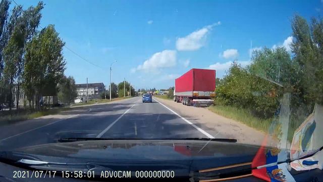 Пересечение сплошной линии разметки. Шоссе Гнездово на Ольшу. смотреть онлайн