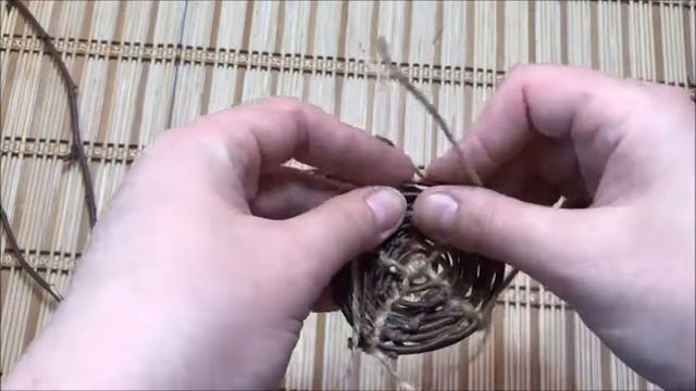 Птичье гнездо из берёзовых веточек. Своими руками. смотреть онлайн