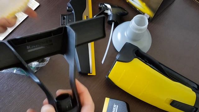 Распаковка стеклоочистителя Kärcher WV2