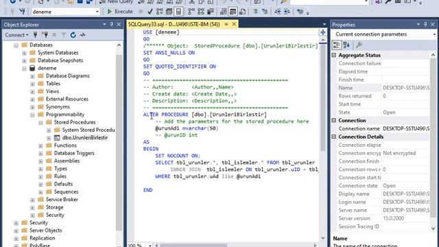 C# ve MSSQL ile Stored Procedure Kullanımı смотреть онлайн
