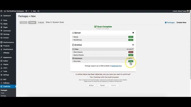 Backing up your WordPress website with Duplicator смотреть онлайн